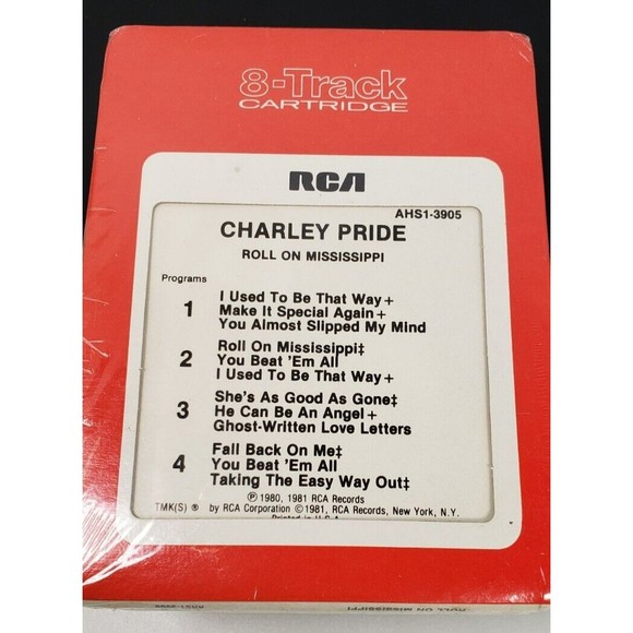 Charley Pride 8-Track Tape (Roll on Mississippi) - NOS, Rare Factory Sealed 1981 - Picture 11 of 11
